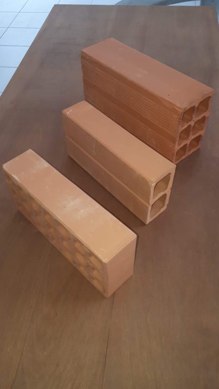 Tijolos aparentes liso – vermelho