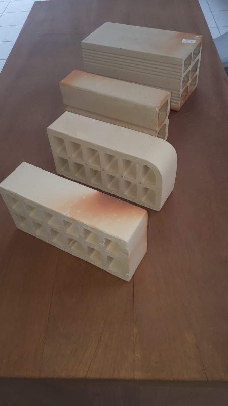 Tijolos aparente liso – linha branca