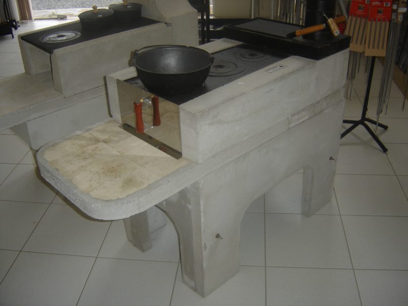 Fogão à lenha modular retangular – tipo mineiro