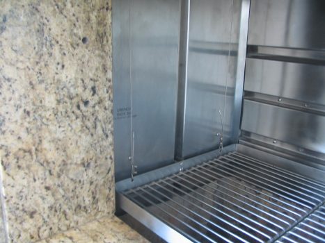 Elevatório de grelha + revestimento em inox