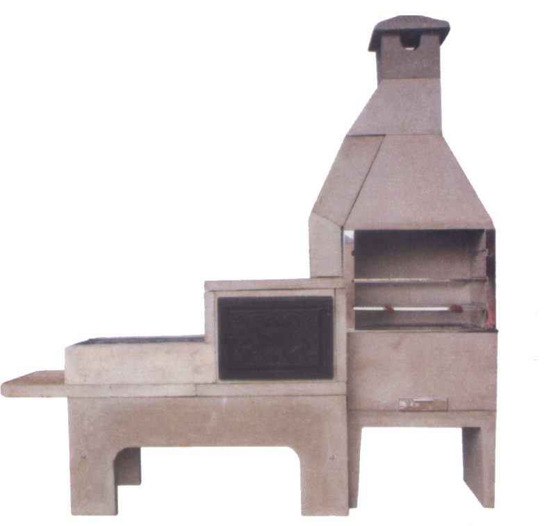 Churrasqueira + Forno + Fogão (3×1)