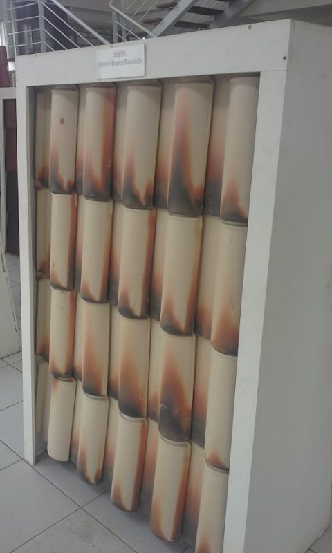 Telha portuguesa mesclada natural