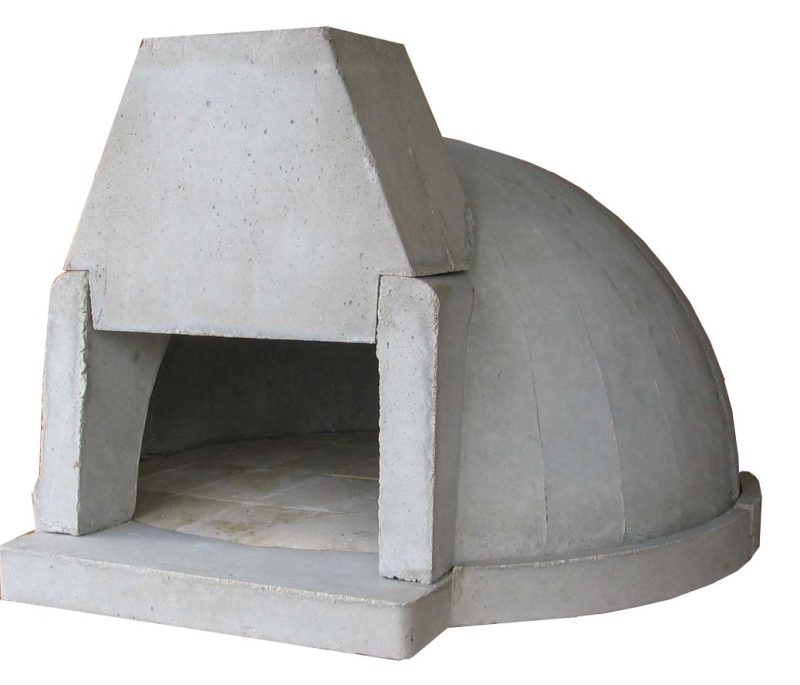 Forno Iglú modular. Chaminé na frente