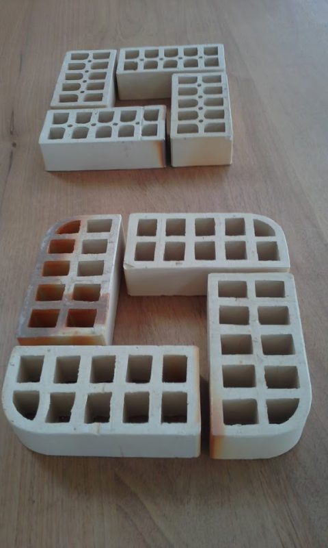 Tijolo para coluna quadrada