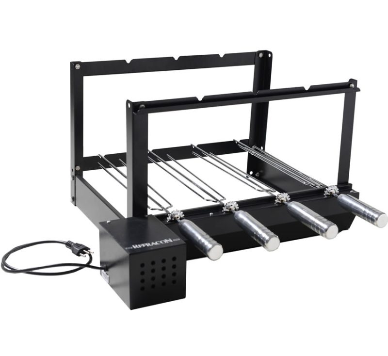 Kit Giratórios Grill Preto para Churrasqueira