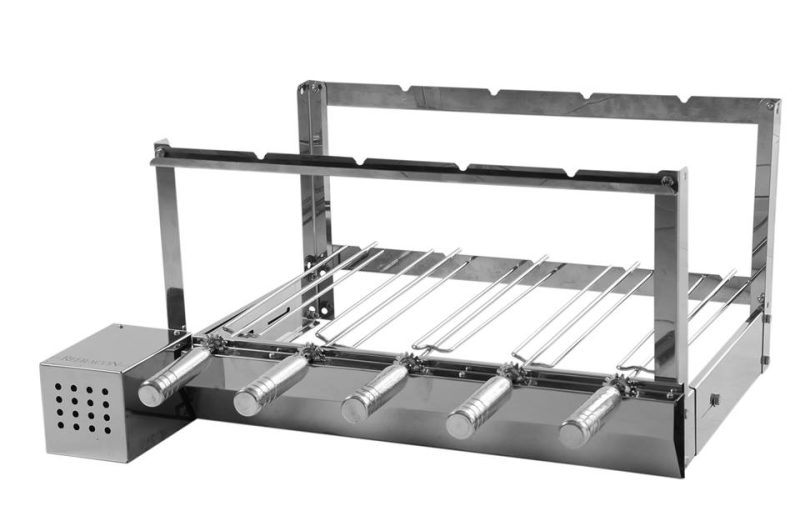 Kit Giratórios Grill Inox para Churrasqueira