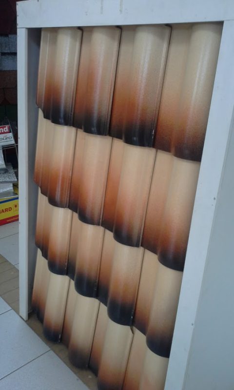 Telha gres mesclada – expositor