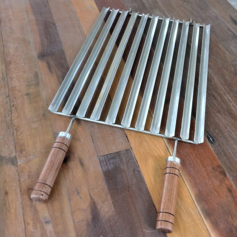 Grelha inox 304 tipo parrilla argentina